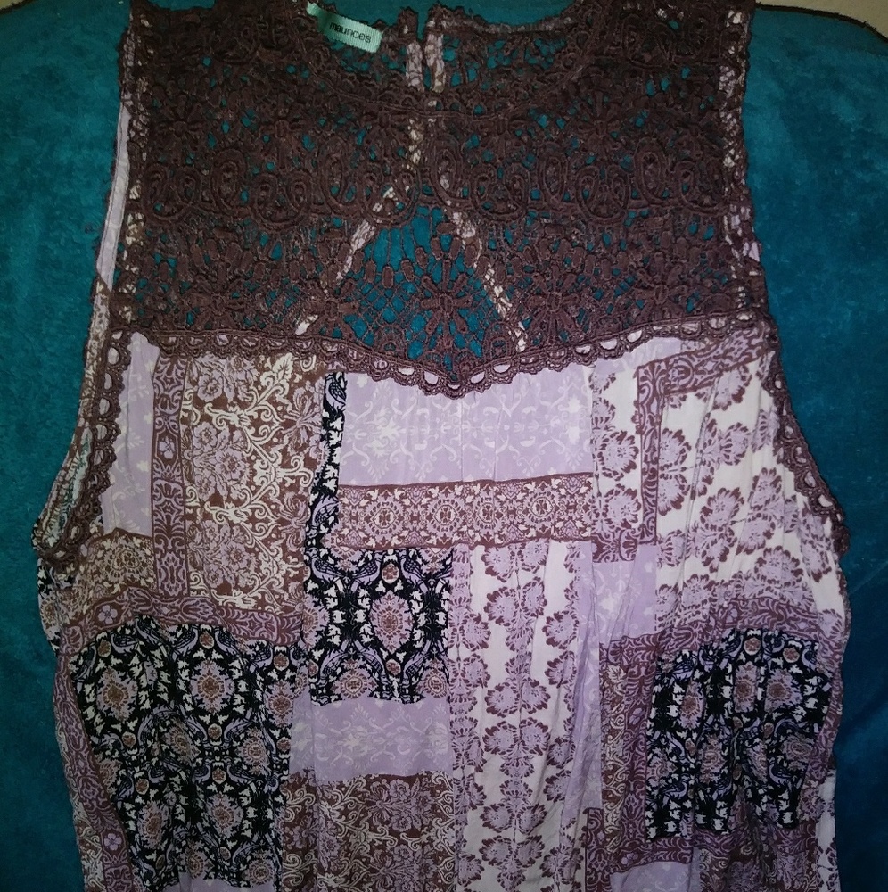 Maurice's Yoke Lace Top